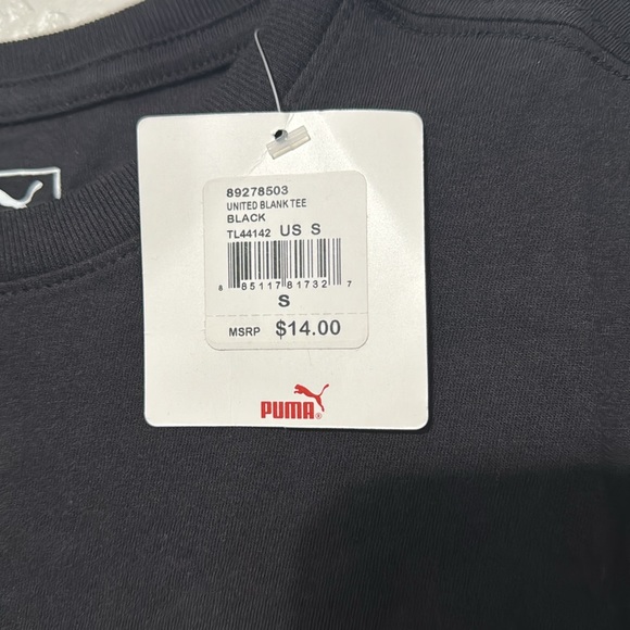 2 black and Royal blue PUMA united Blank Tees - Picture 4 of 7